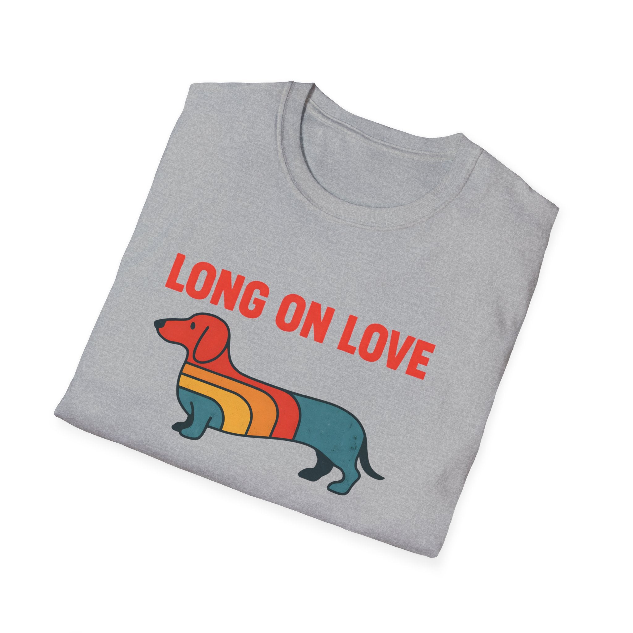 Retro Rainbow Dachshund T-Shirt