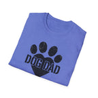 Dog Dad Dark speckled paw print T-Shirt