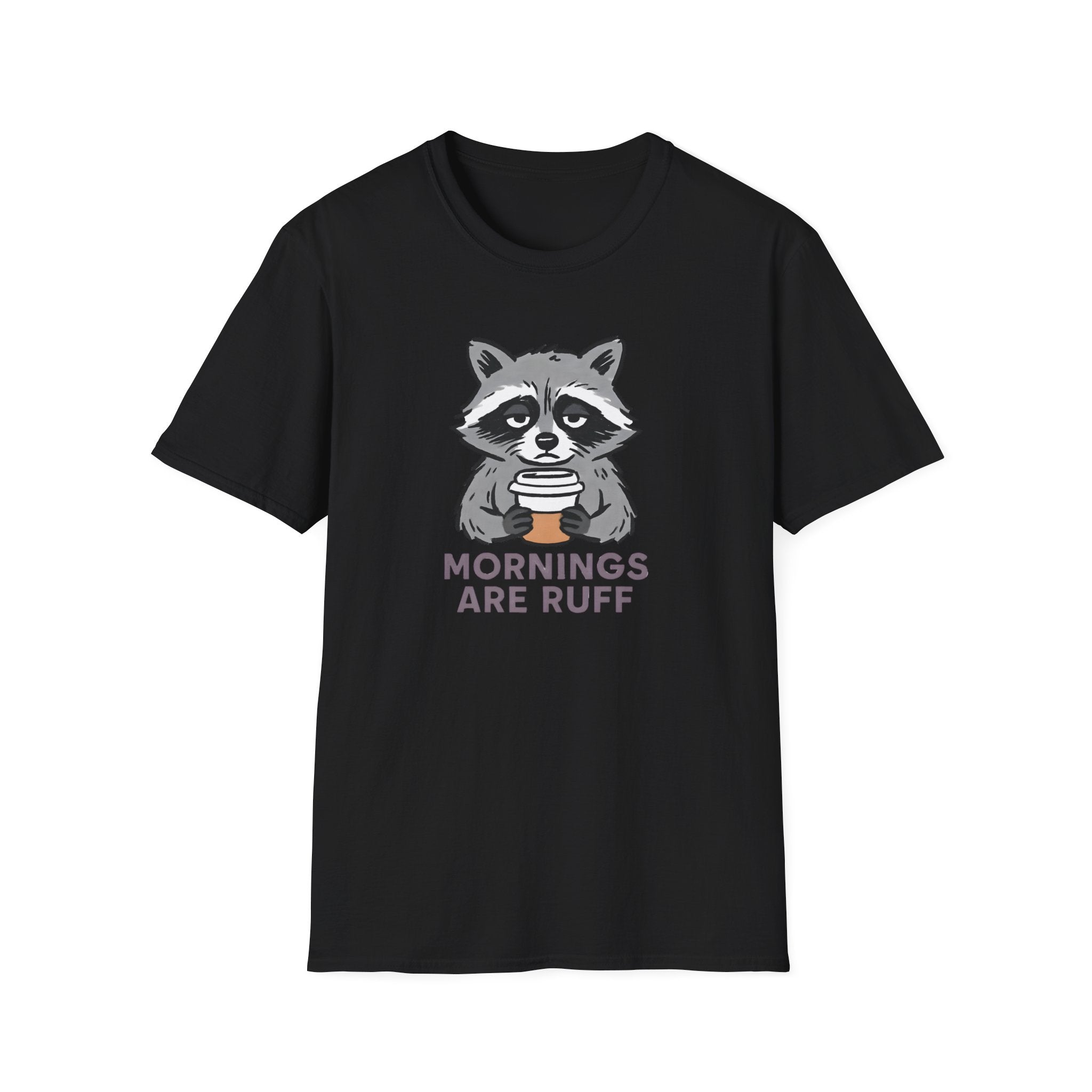 Raccoon Morning Coffee T-Shirt