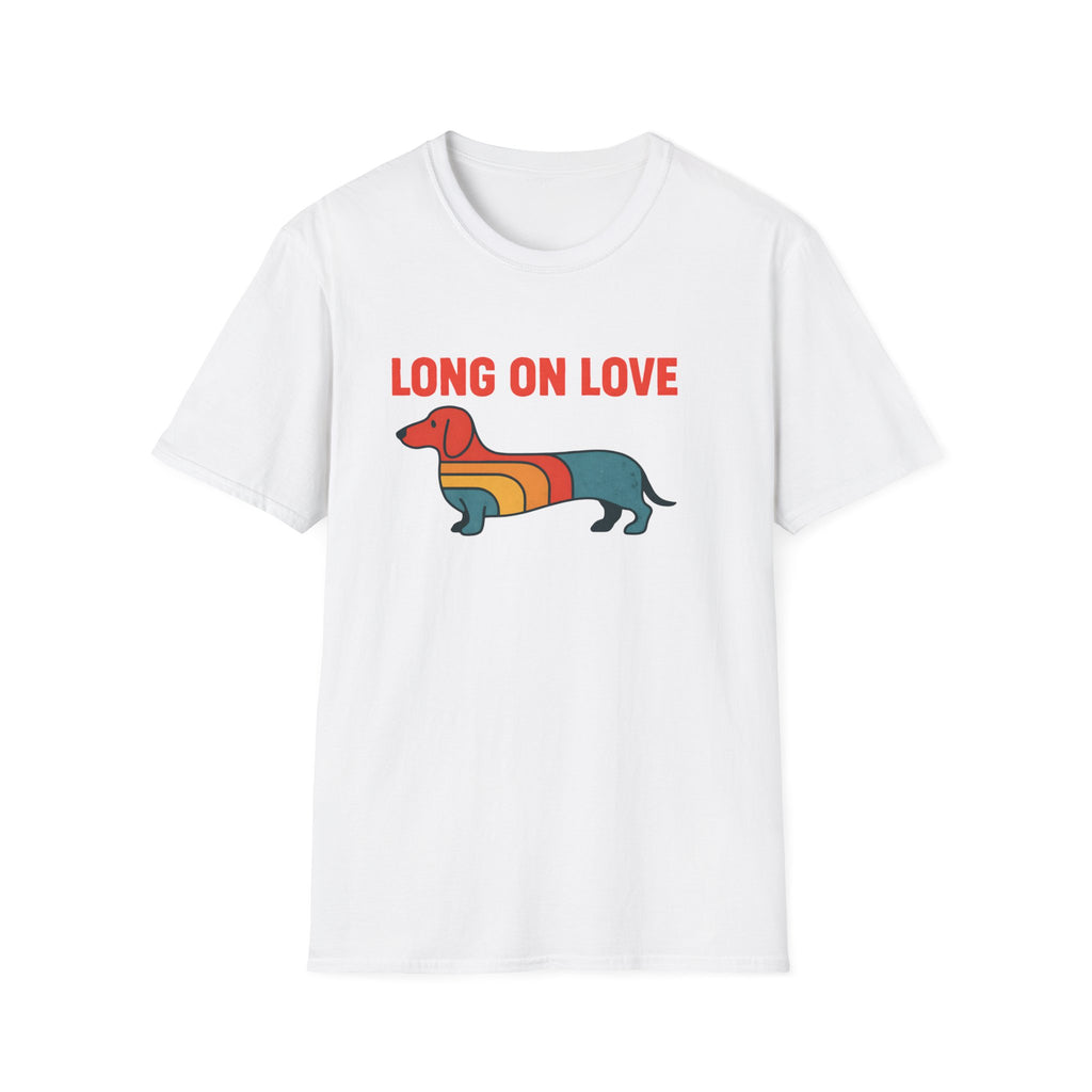 Retro Rainbow Dachshund T-Shirt