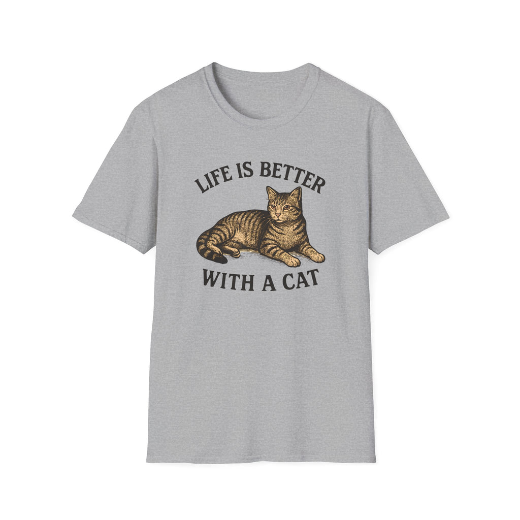 Cat With Slogan T-Shirt