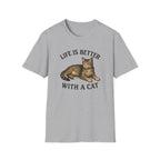 Cat With Slogan T-Shirt