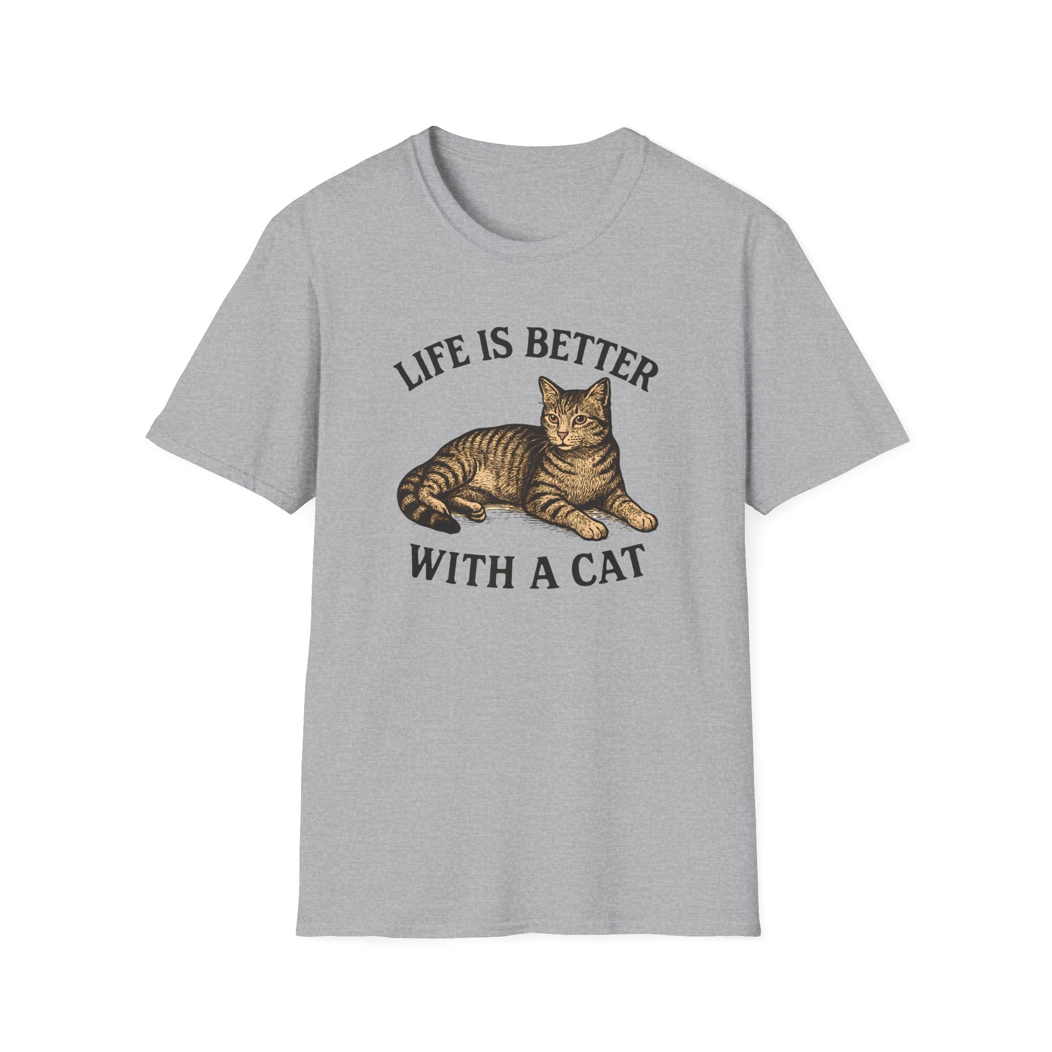 Cat With Slogan T-Shirt