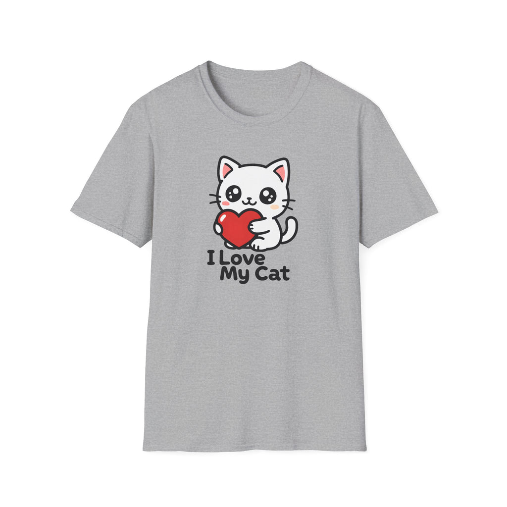 Cute Cat with Heart T-Shirt