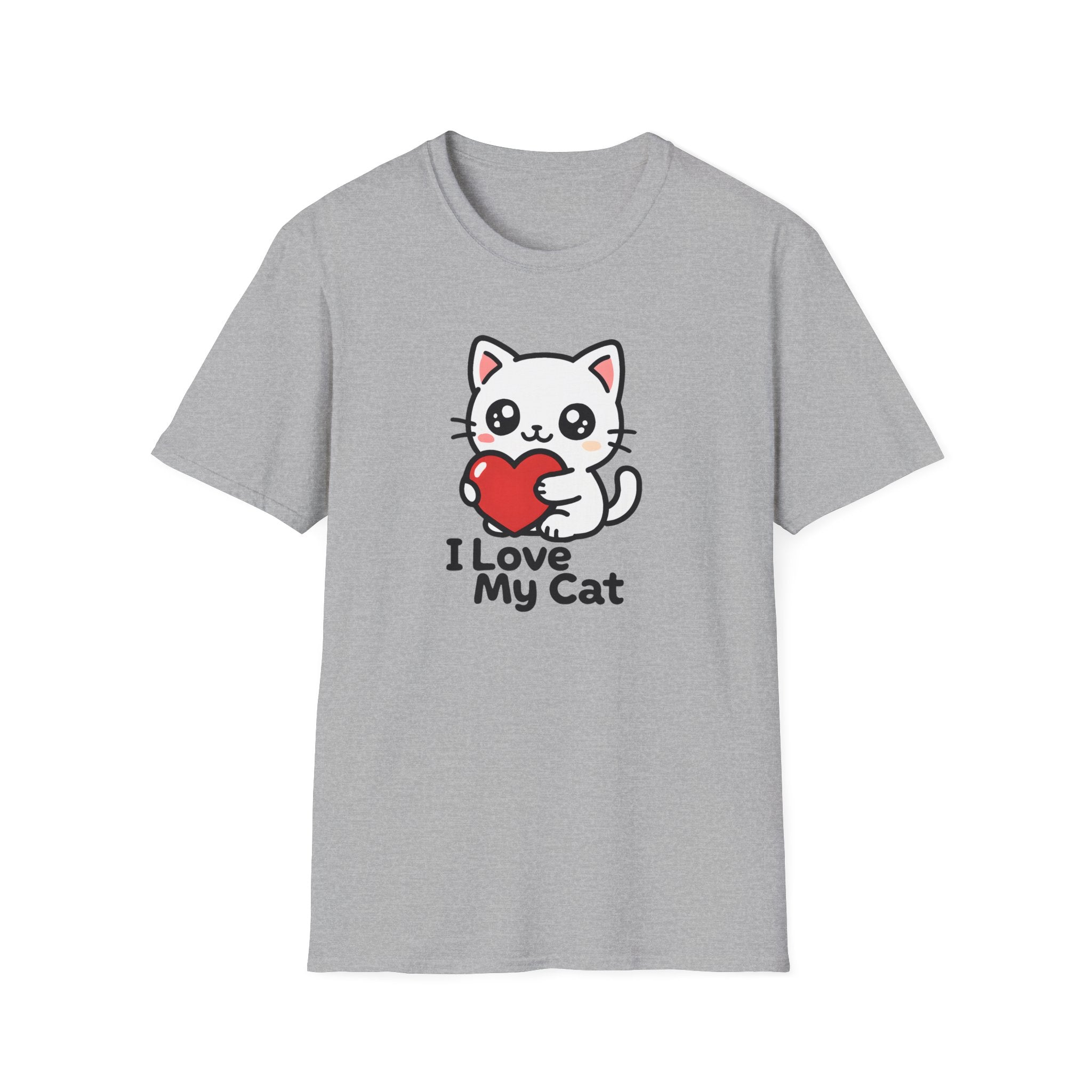 Cute Cat with Heart T-Shirt