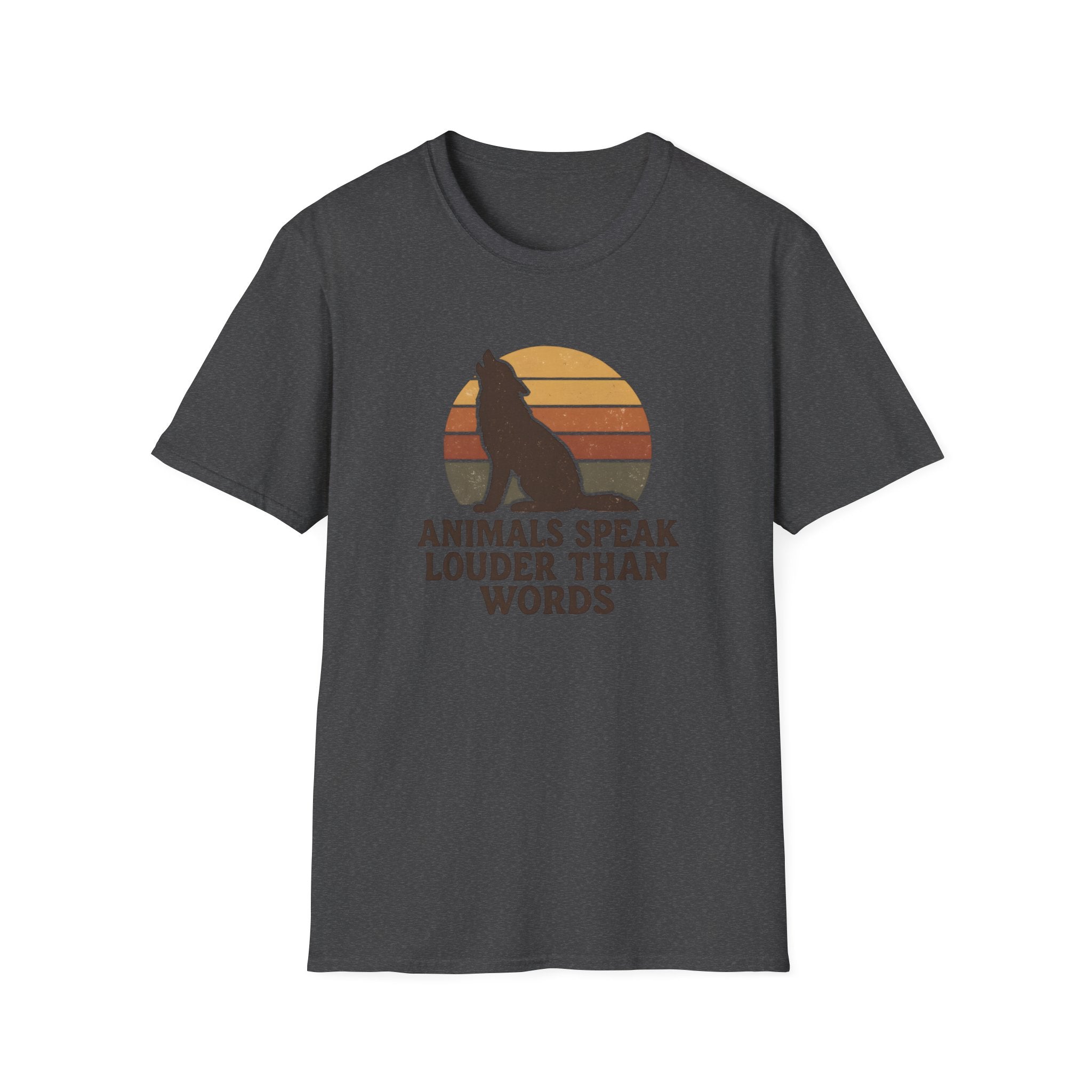 Wolf Silhouette at Sunset T-Shirt