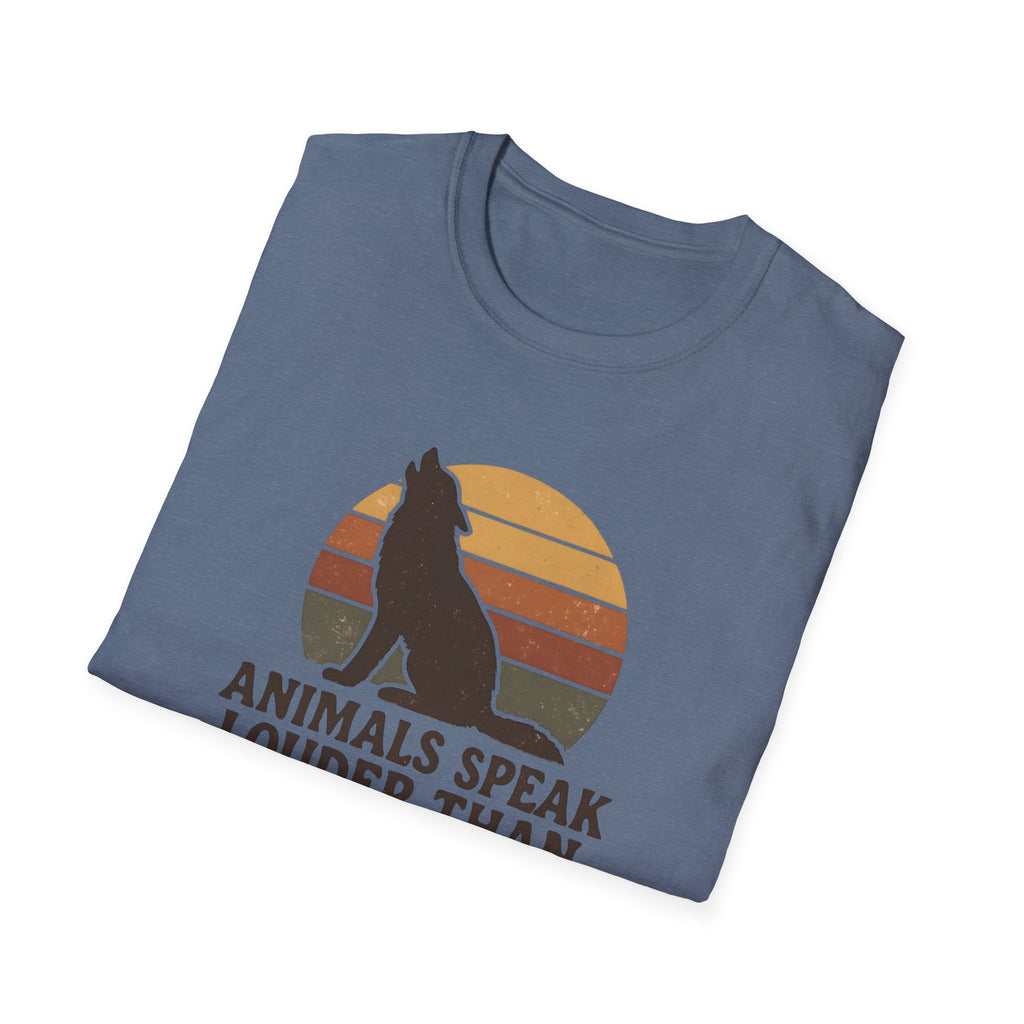 Wolf Silhouette at Sunset T-Shirt