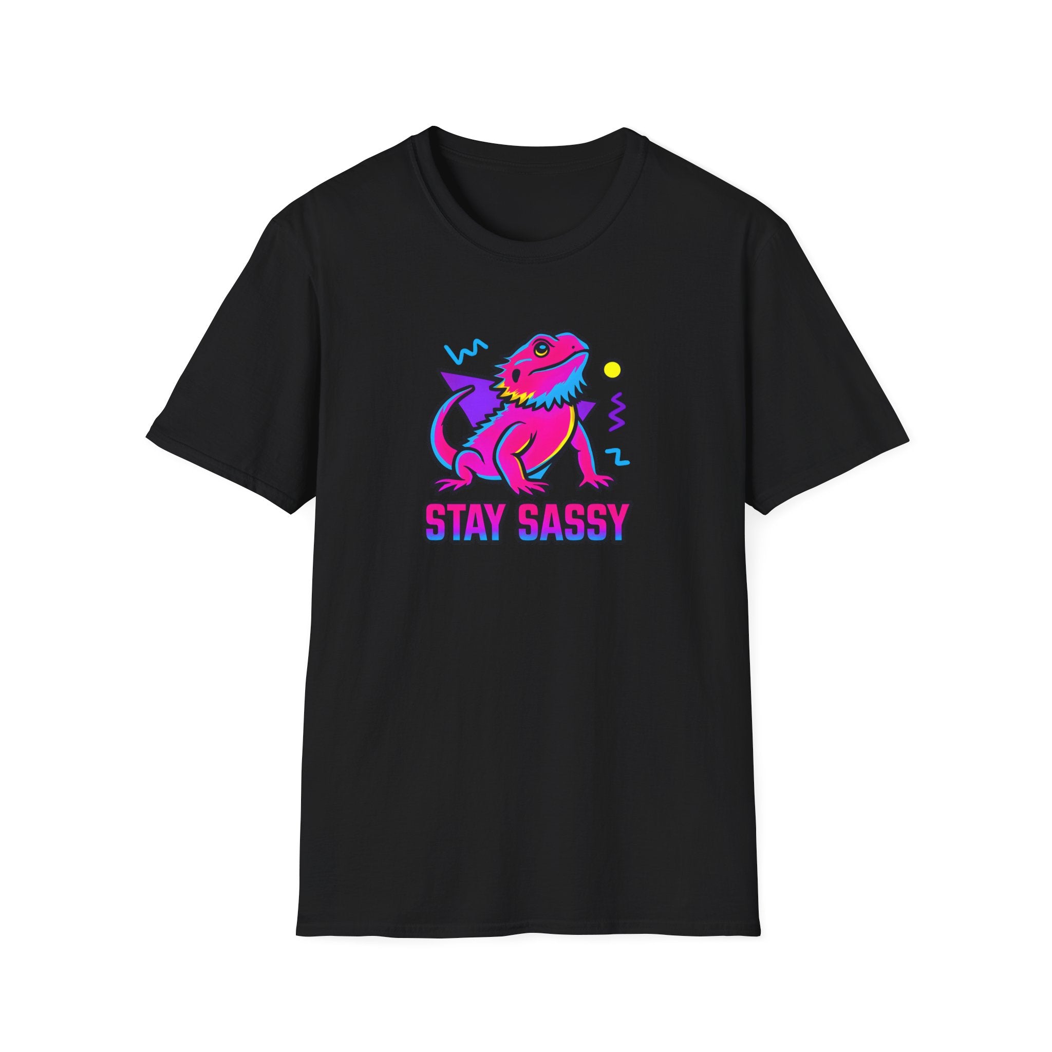 Neon Lizard Illustration T-Shirt