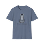 Gray Cat with Beret T-Shirt