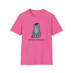 Gray Cat with Beret T-Shirt