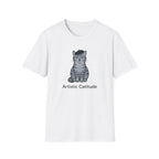 Gray Cat with Beret T-Shirt
