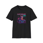Neon cat boombox vibes T-Shirt