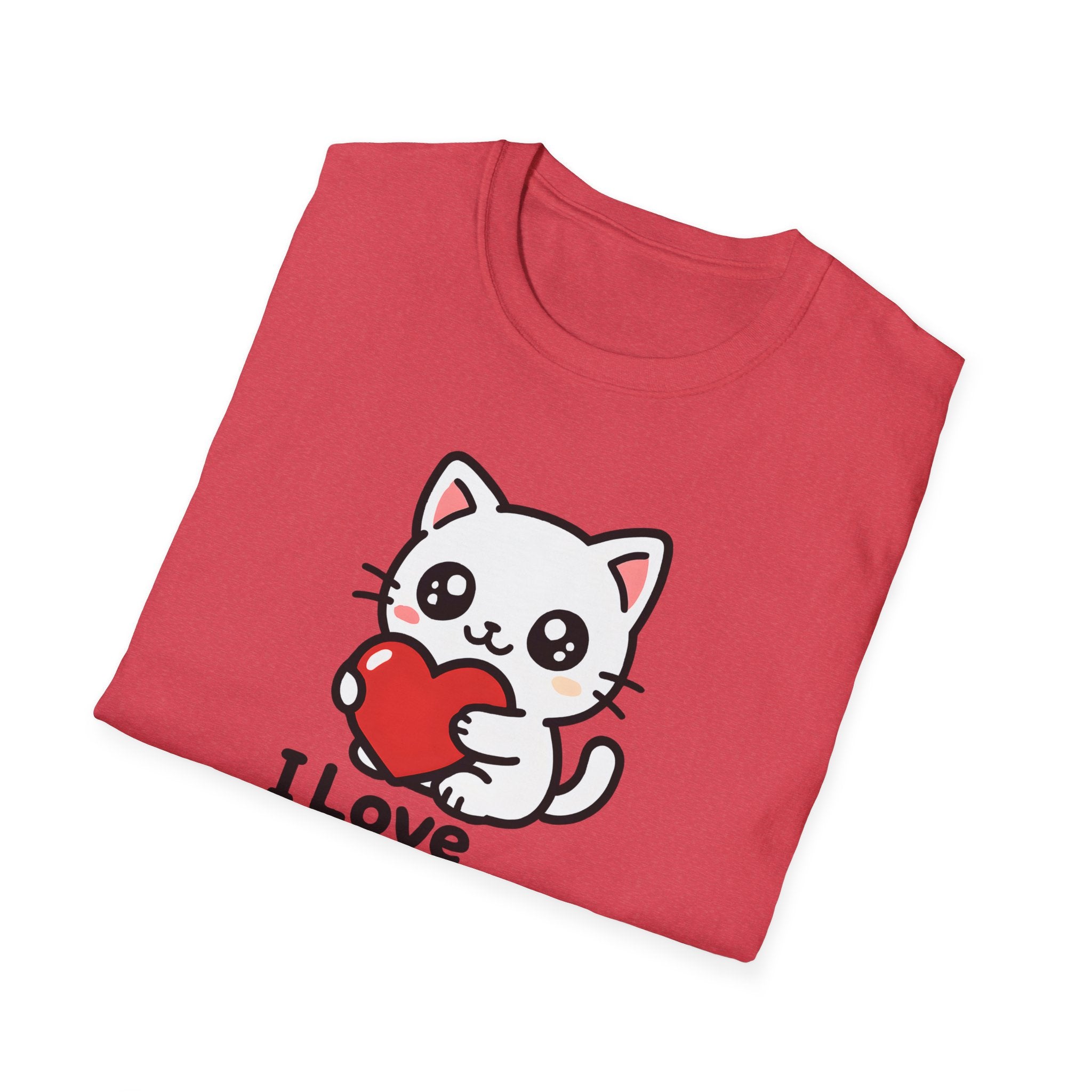 Cute Cat with Heart T-Shirt