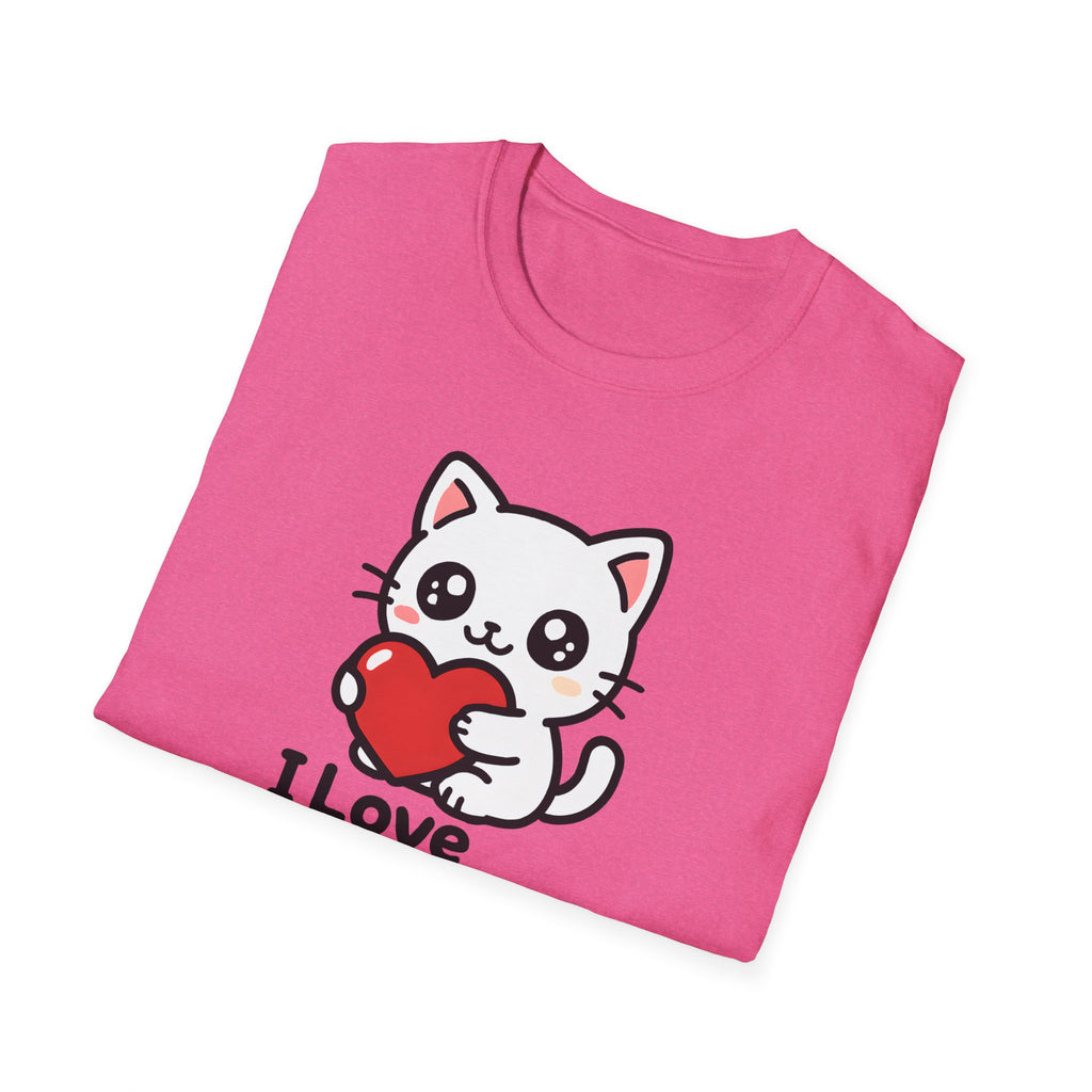 Cute Cat with Heart T-Shirt