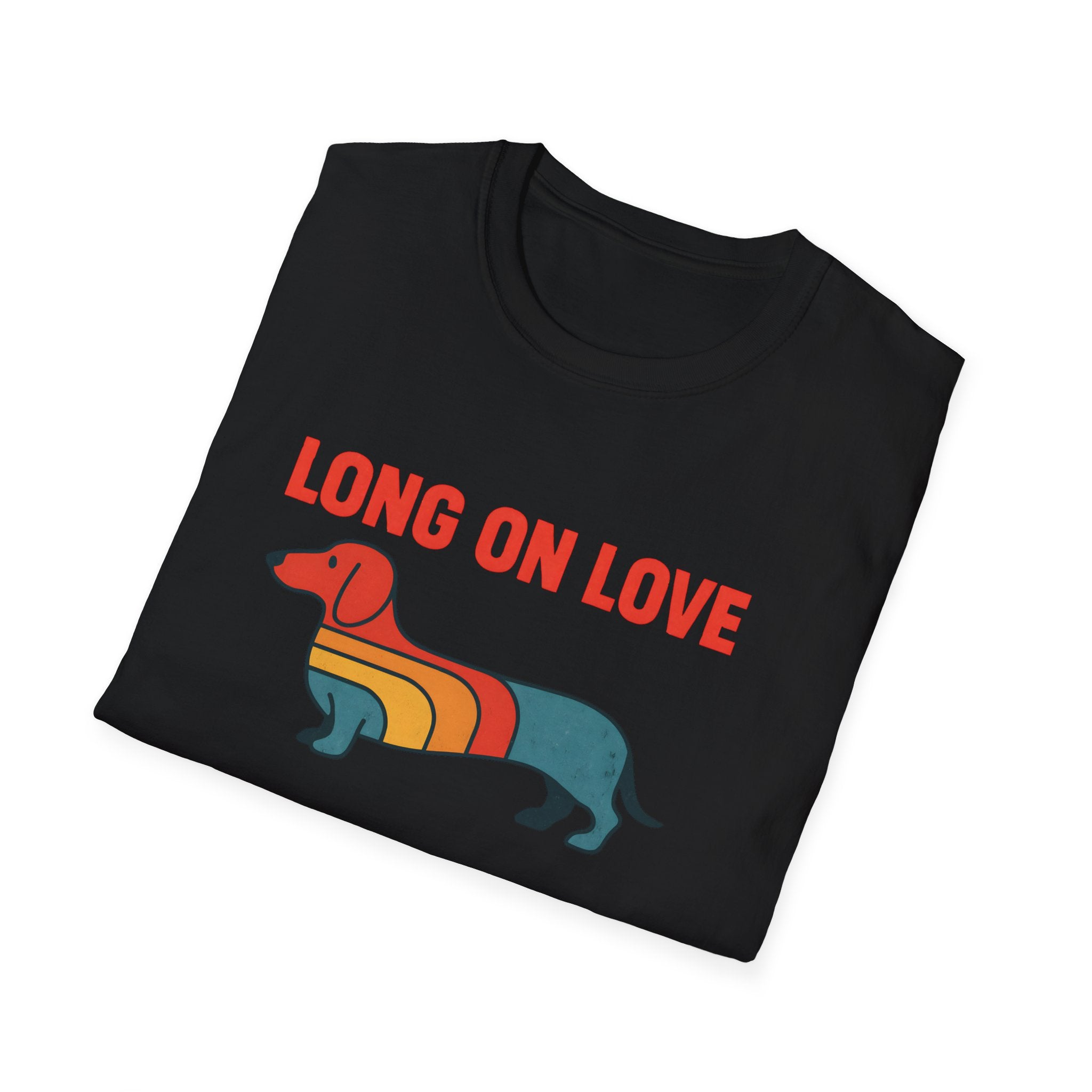Retro Rainbow Dachshund T-Shirt