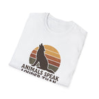 Wolf Silhouette at Sunset T-Shirt