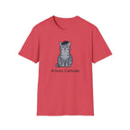 Gray Cat with Beret T-Shirt