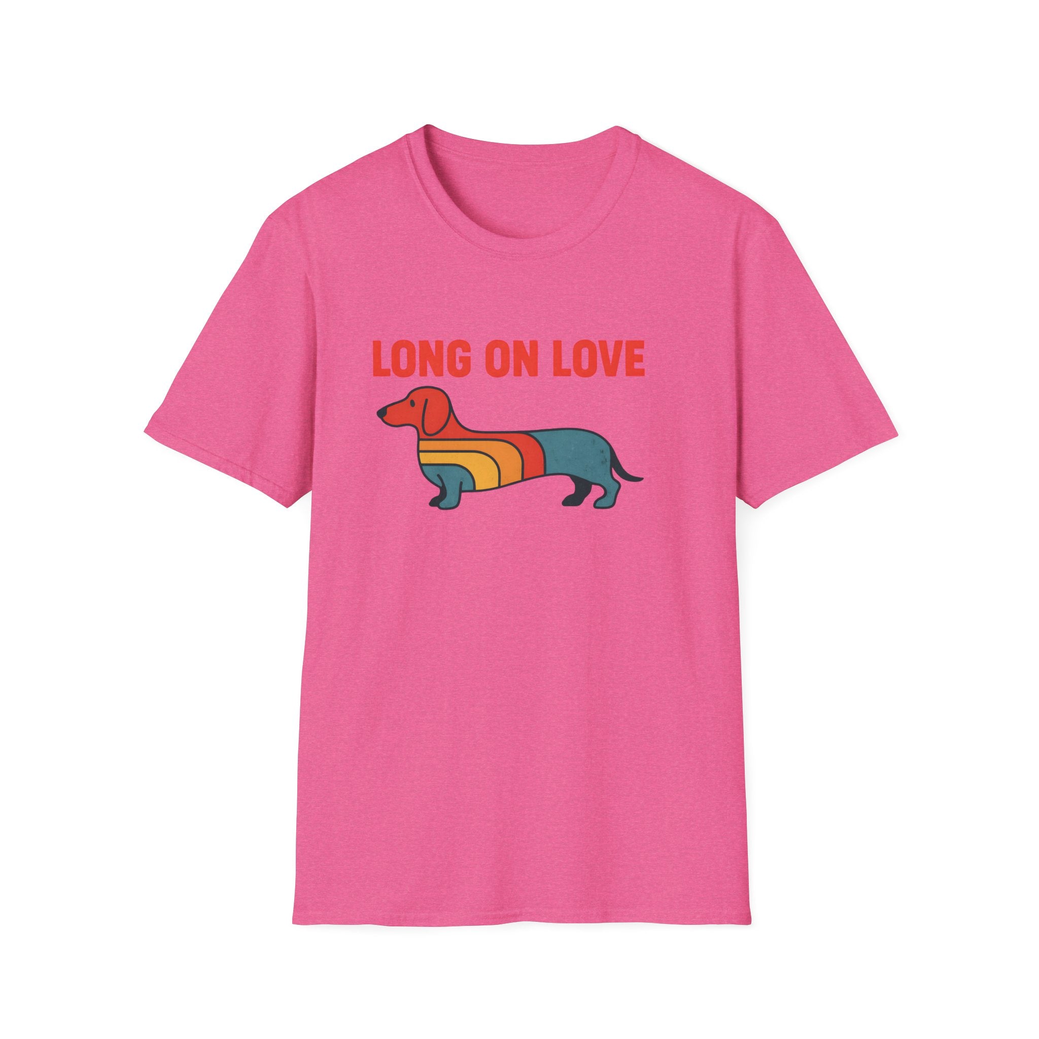 Retro Rainbow Dachshund T-Shirt