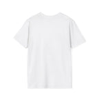 Plain white t-shirt on a light gray background