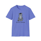 Gray Cat with Beret T-Shirt