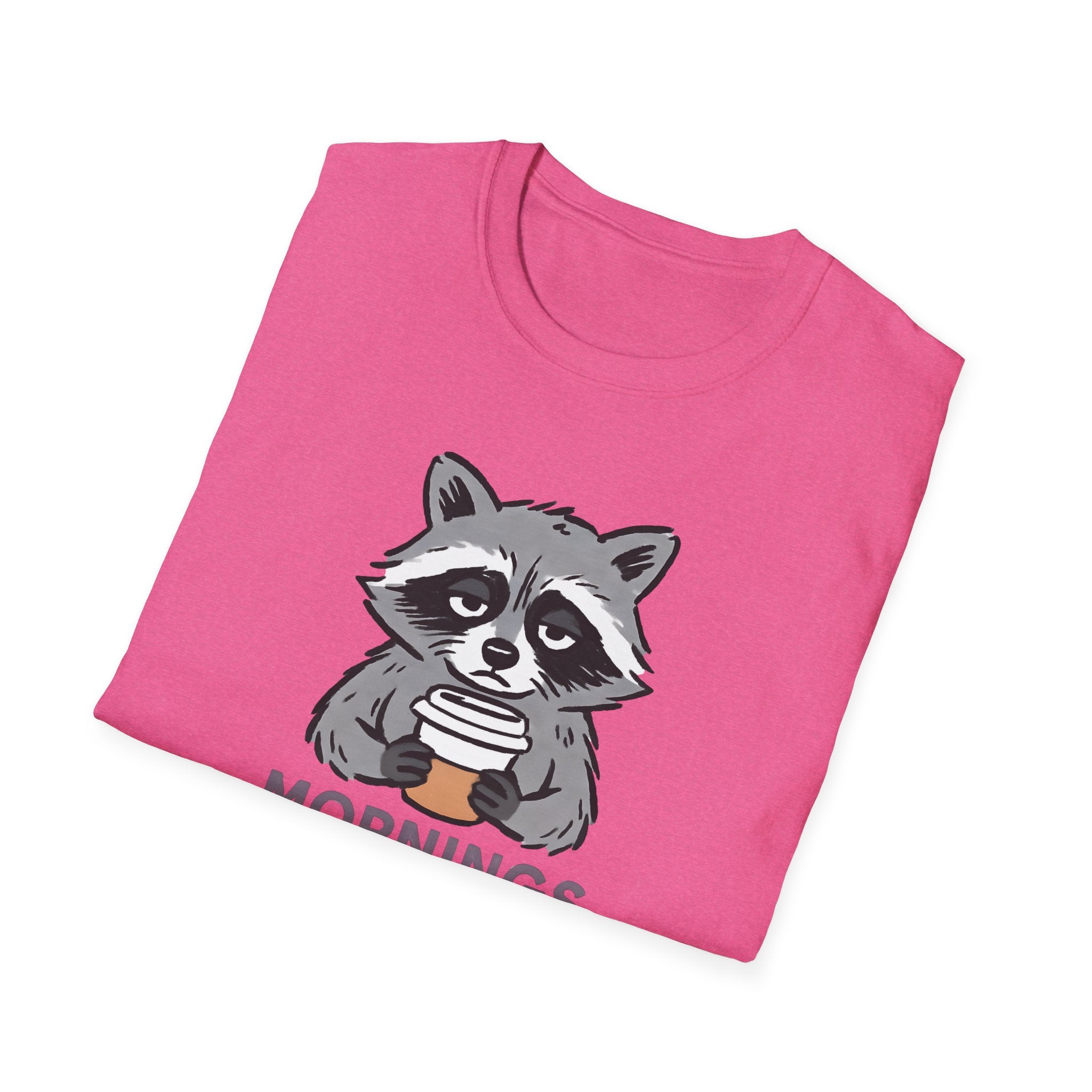 Raccoon Morning Coffee T-Shirt