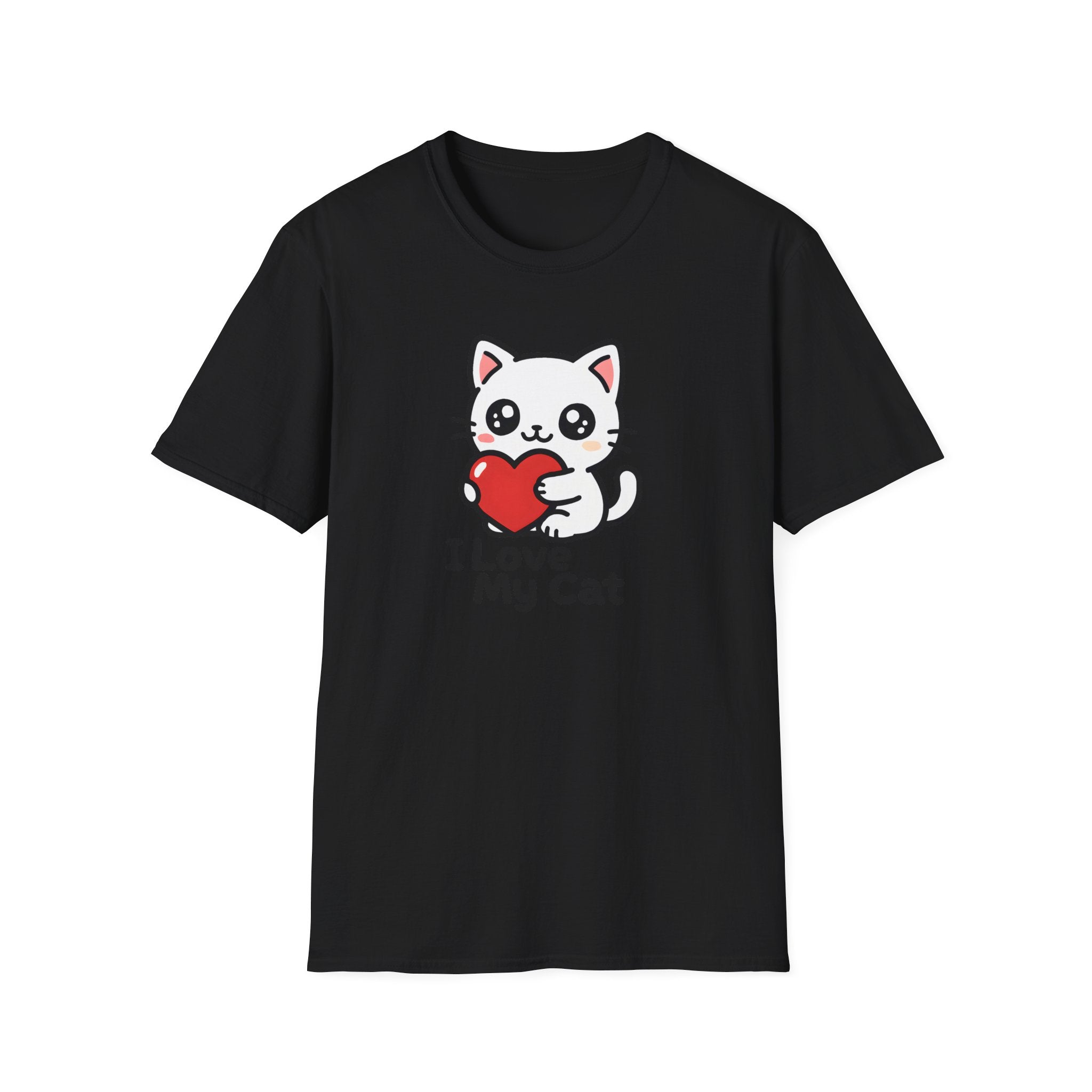 Cute Cat with Heart T-Shirt