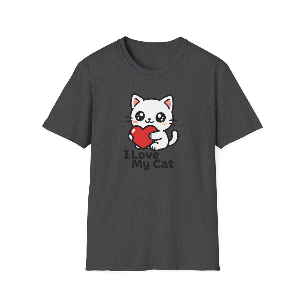 Cute Cat with Heart T-Shirt