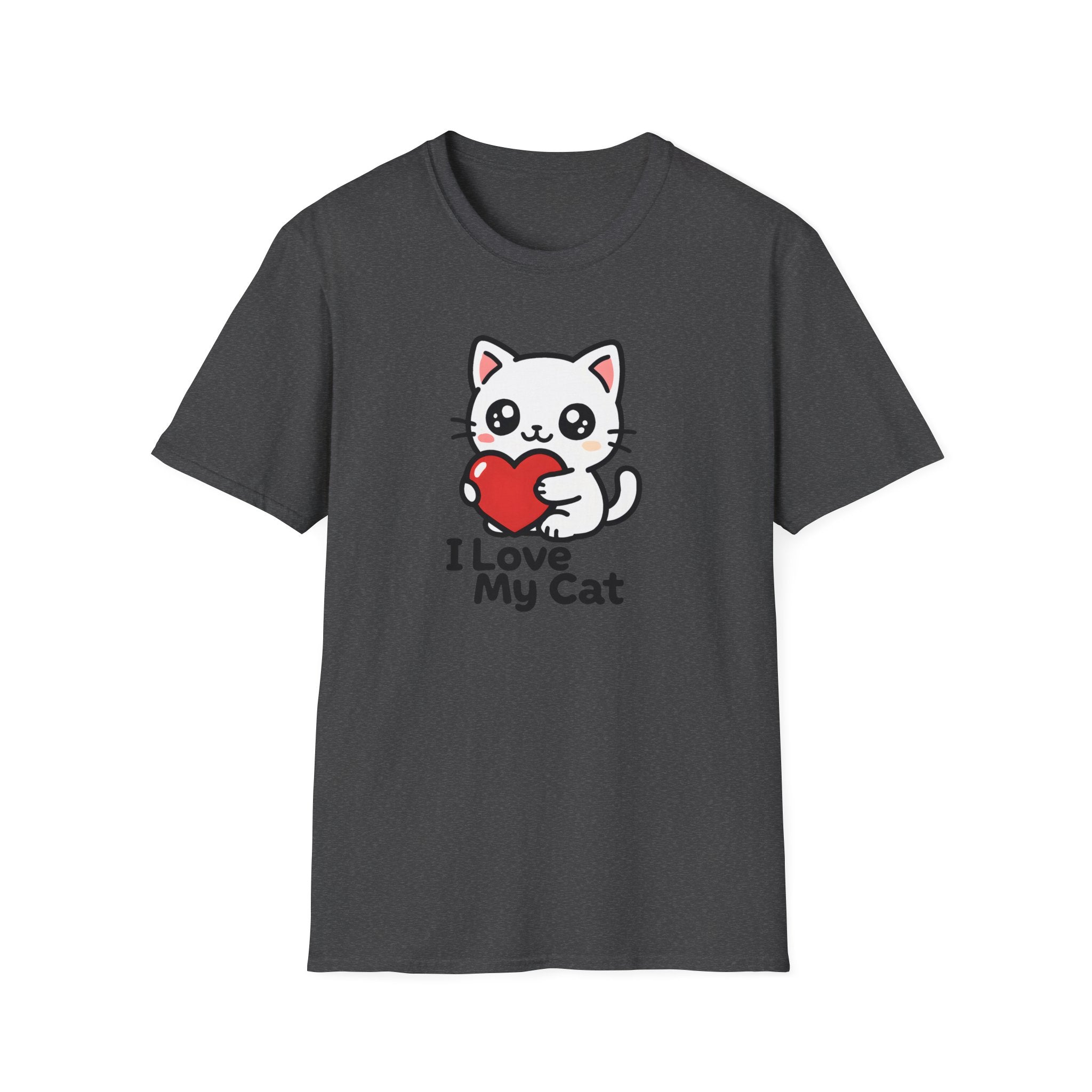 Cute Cat with Heart T-Shirt
