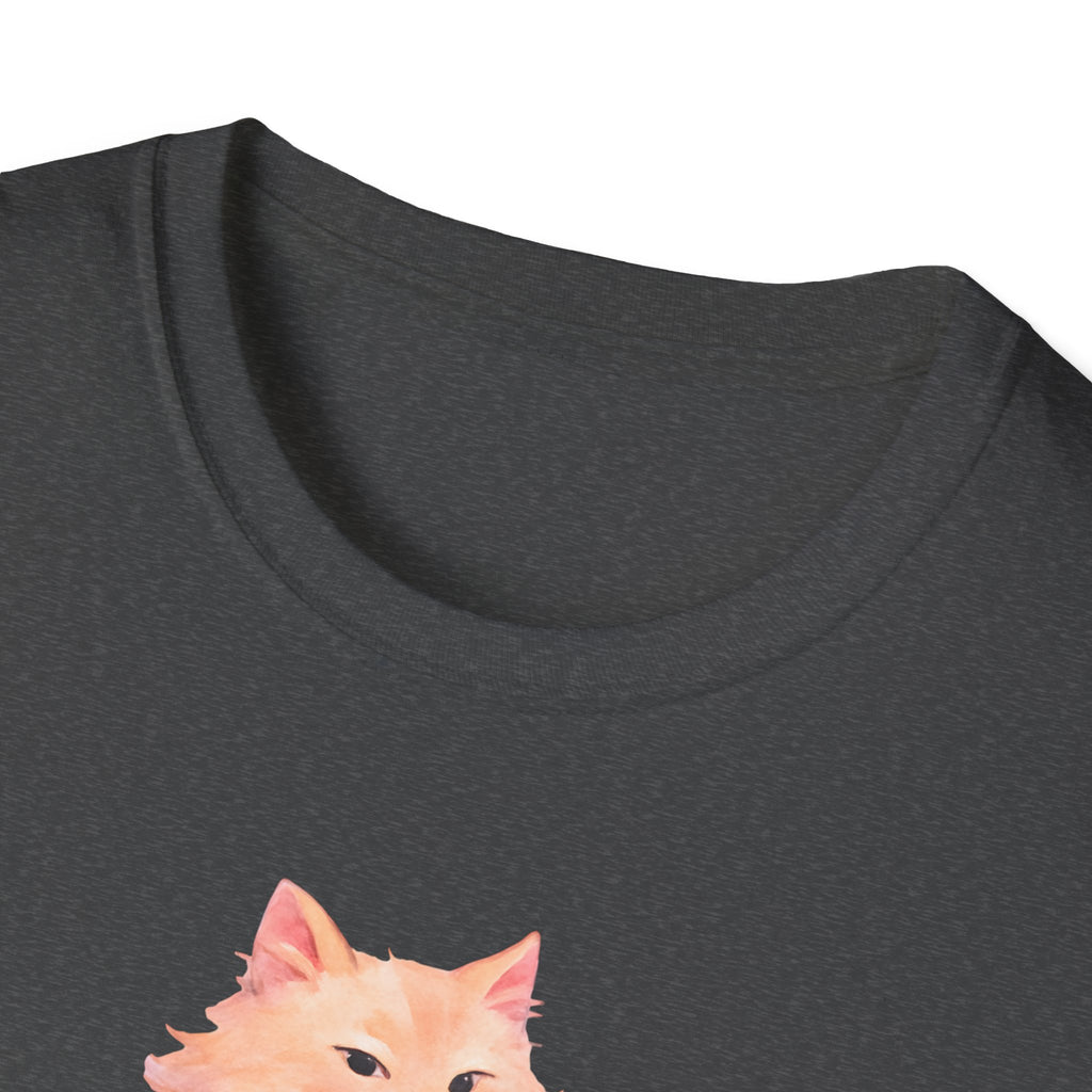 Cat with Coffee Cup T-Shirt