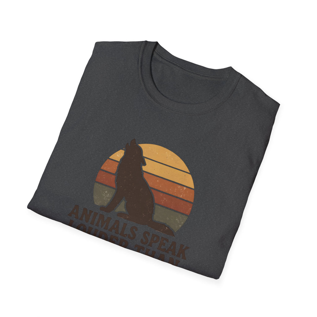 Wolf Silhouette at Sunset T-Shirt