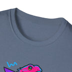 Neon Lizard Illustration T-Shirt